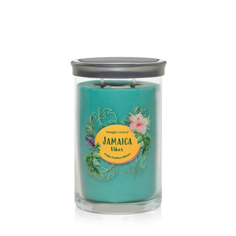 Yankee Candle Jamaica Vibes Caribbean Collection 20 Oz 2-Wick Tumbler Candle Tropical Palm & Patchouli Scent