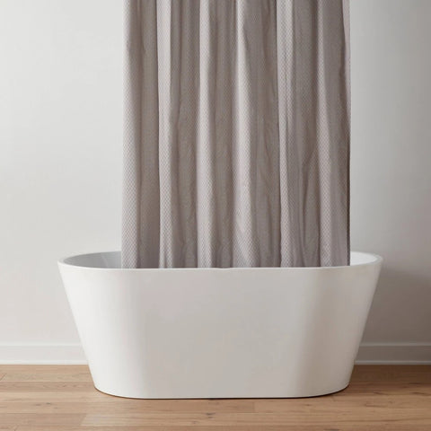 Waterproof Recycled Fabric Heavy Weight Shower Liner Gray - 70"x71"