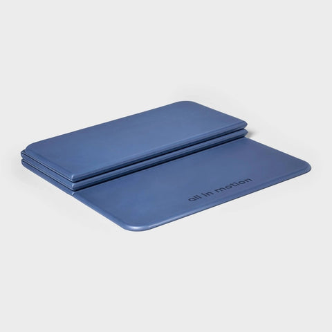 Foldable Stacked Yoga Mat Navy Blue(0.5mm) - All in Motion™