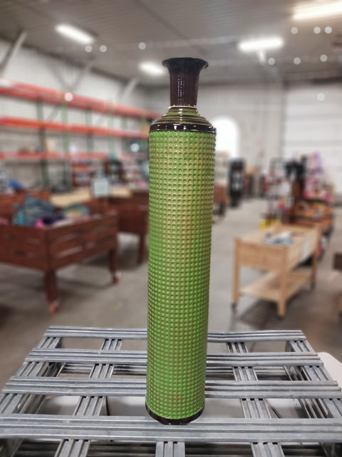 Med Metal Floor Vase - Green