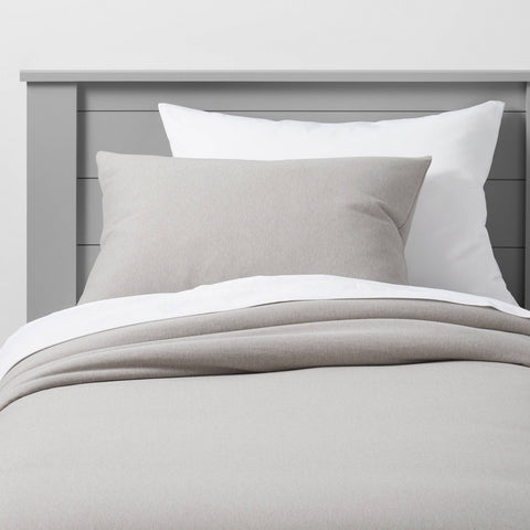 Twin - Jersey Kids' Duvet Cover Gray - Pillowfort