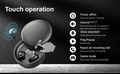 Mini Invisible Bluetooth 5.4 Earbuds, 24hr Battery, 10m Range - Online Only