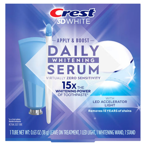 Crest 3D White Daily Whitening Serum with LED Accelerator Light
