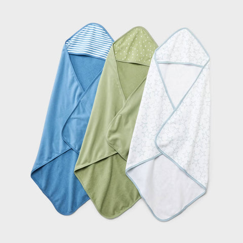 Baby 3pk Hooded Towel - Cloud Island