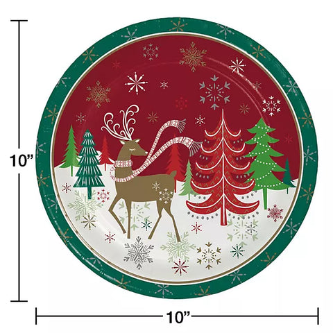 Member's Mark Holiday Dinner Paper Plates, 10", 85 ct.