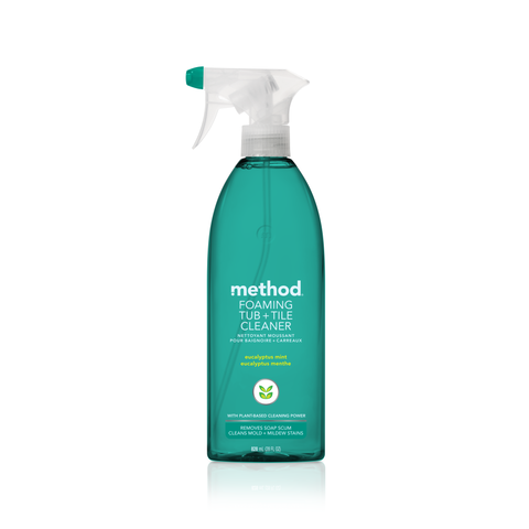 Method Eucalyptus Mint Cleaning Products Foaming Bathroom Cleaner Spray Bottle - 28 Fl Oz