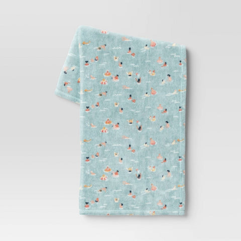 Beachy Scene Printed Plush Throw Blanket - Room Essentials