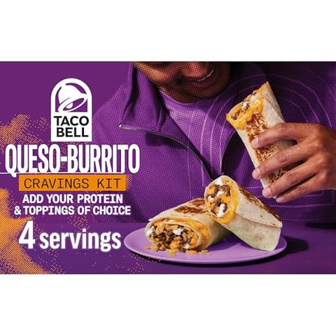 Taco Bell Queso-Burrito Cravings Kit, 21.5 oz Box