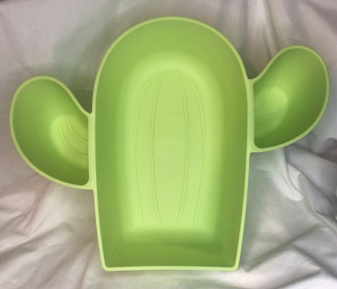 Target Bullseye Summer Plastic Cactus Chip & Dip Serving Bowl Tray 12”