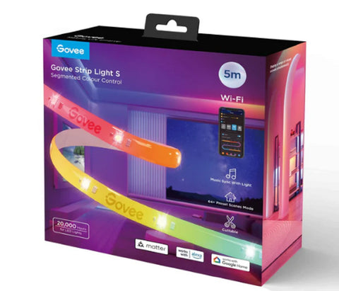 Govee RGBIC Wi-Fi + Bluetooth LED Strip Lights with Protective Coating