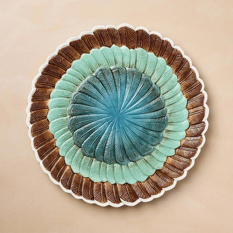 13" Feathers Stoneware Round Serving Platter - John Derian for Target