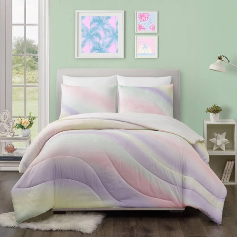 Full/Queen - Pastel Swirl Comforter Set