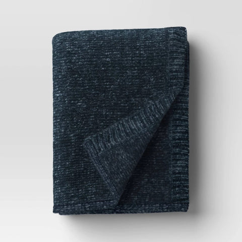 Shine Chenille Throw Blanket Gray - Project 62™