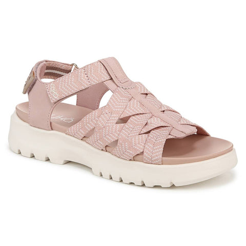 Size 12M - Ryka Women's Blissful Strappy Sandals (Dusty Peach Stretch Fabric)