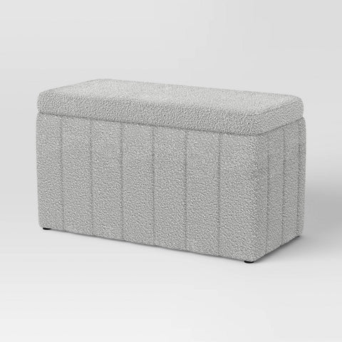 Essex Double Storage Boucle Bench Cream - Threshold