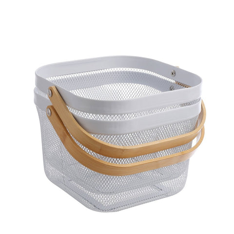 Ezy Storage Mesh Basket 2pk - White