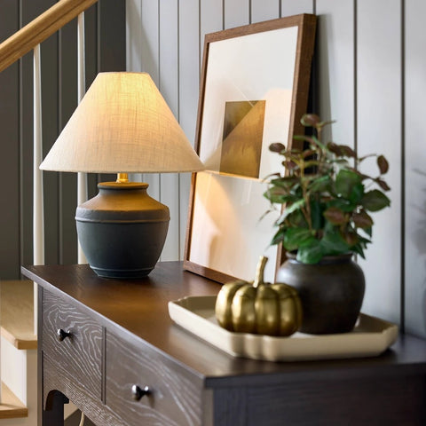 Ceramic Lamp Base Black - Threshold (No Shade)