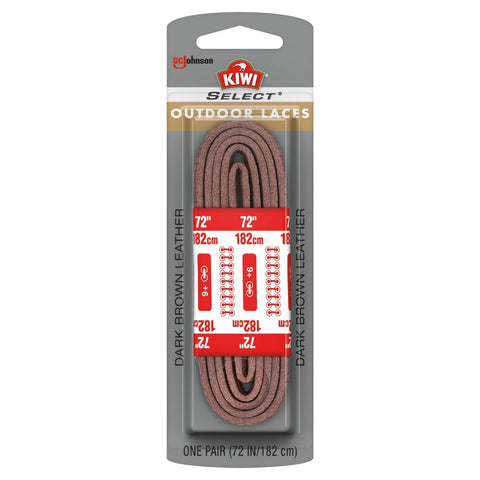 KIWI Select Outdoor Leather Laces - Dark Brown 72in