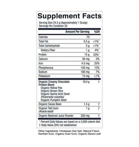 Essential Elements Plans Based Protein Mix- Creamy Chocolate