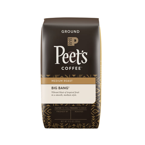 Peet S Coffee Big Bang Ground Coffee Premium Medium Roast 100% Arabica 10.5 Oz