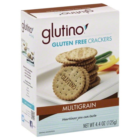 Glutino - Mulitgrain Crackers 4.4 Oz -Pack of 6