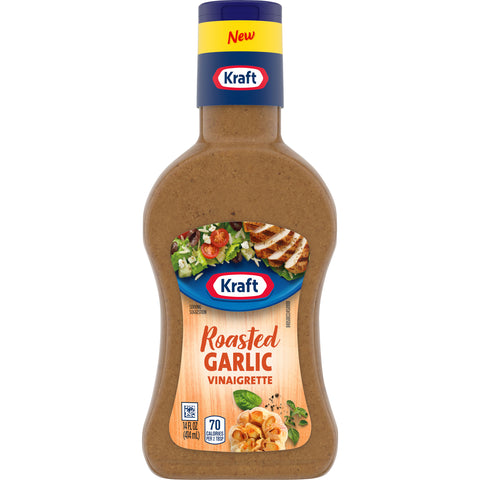 Kraft Roasted Garlic Vinaigrette Salad Dressing 14 Fl Oz Bottle