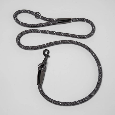 Reflective Rope Dog Leash - Gray - Boots & Barkley™