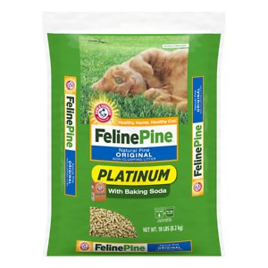 Feline Pine Platinum Natural Pine Cat Litter, 18-lb Bag