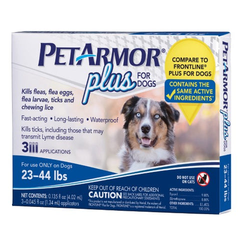 PetArmor Flea & Tick Topical Prevention for Dogs 23-44 Lbs., 3 Month