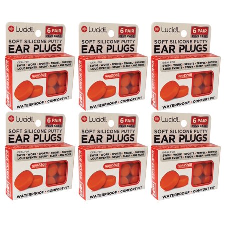 Lucid Audio Soft Silicone Putty Ear Plugs 36 Pair