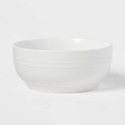 24oz Stoneware Westfield Cereal Bowl White - Threshold™