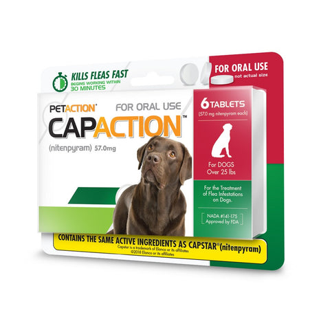 PETARMOR CAPACTION Fast-Acting Oral Flea Treatment for Medium and Large Dogs