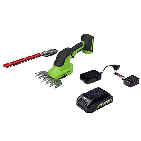 24V Shear Shrubber W/ 1.5Ah USB Battery & 0.5A Charger