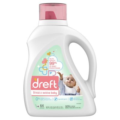 Dreft Stage 2: Active Baby Liquid Laundry Detergent 64 Loads 92 Fl Oz