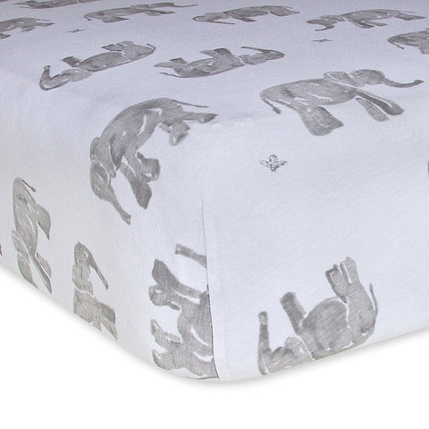 100% Organic Cotton Solid Fitted Unisex Crib Sheets