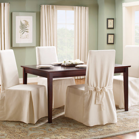 Sure Fit Cotton Duck Dining Chair Slipcover