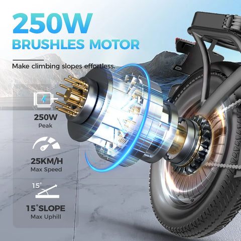E-bike 500W Motor Removable Lithium Battery - 22MPH Top Speed 35Miles Range Electrical Bicycle