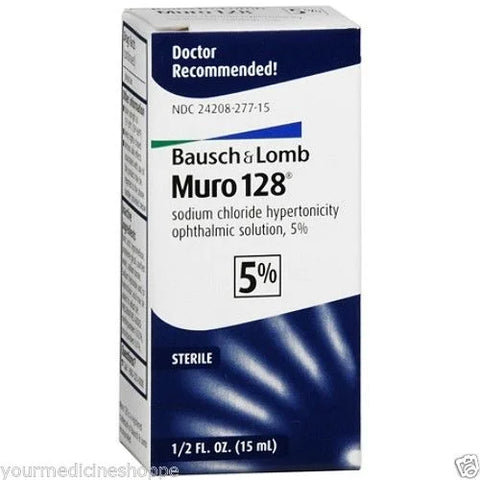 Bausch & Lomb Muro 128 Ophthalmic Solution, 0.5 oz