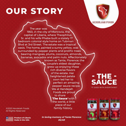 Kendejah Foods 'The Sauce' - Liberian pepper sauce