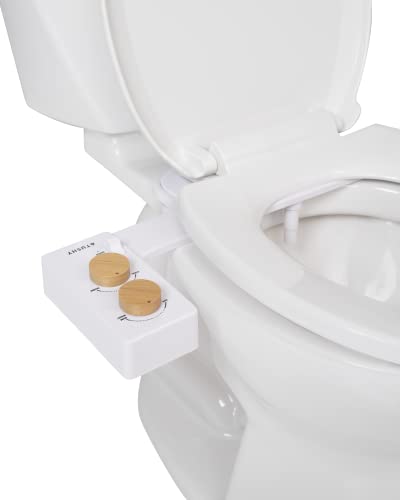 TUSHY 3.0 Spa Bidet Attachment. Cool to Warm Water. It's Time to Replace Toilet Paper, Fresh Water Spray (Requires Sink Access for Optional Temperature Control), Bamboo