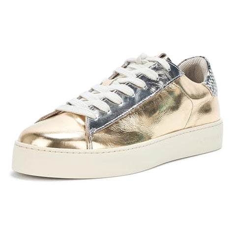 Size 7 - Shana Low Top Metallic Leather Trainers