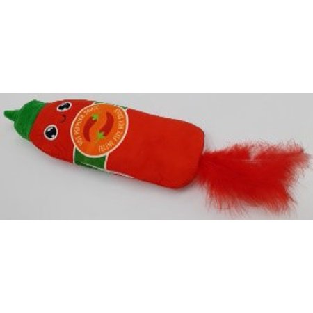 Pet Zone Fuzzy Flopper Kicker Hot Sauce Electronic Cat Toy. Rechargeable. USB Charging Cable Included.