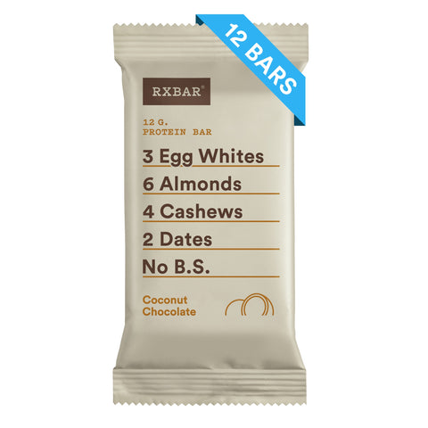 RXBAR, Protein Bar, Coconut Chocolate, 12 Bars, 1.83 Oz (52 G) Each