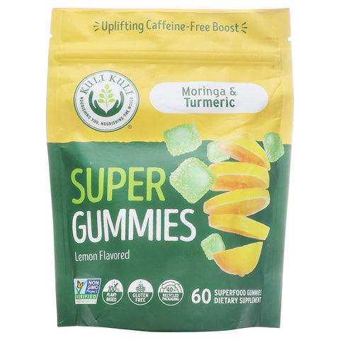 Kuli Kuli - Super Gummies Moringa & Turmeric Lemon - 60 Gummies