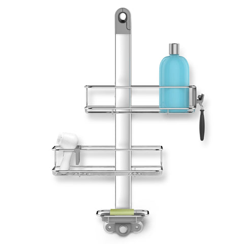 Simplehuman® Adjustable Shower Caddy Stainless & Aluminum