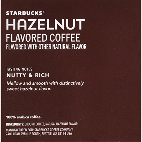 Starbucks Keurig Hot Hazelnut K-Cup Pods - 10 CT