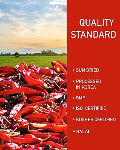 NONGSHIM TAEKYUNG Korean Chili Powder, Gochugaru Chili Flakes. Kimchi Powder (Flake, 1lb) - 100% Red Pepper Flakes for Korean & Asian Food. MSG Free