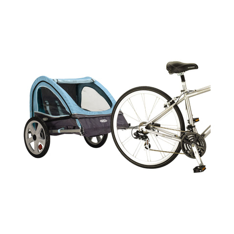 Pacific Cycle InStep Take 2 Double Bicycle Trailer Light Blue/Gray