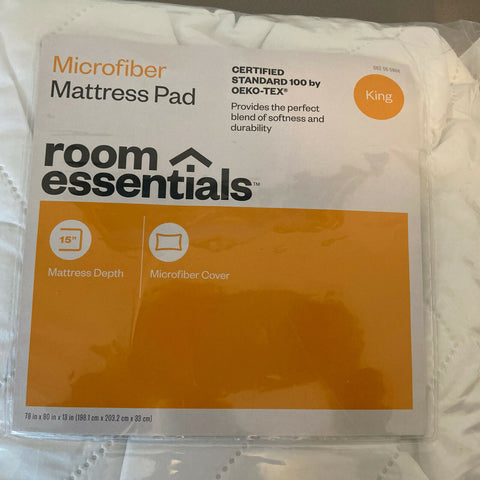 King - Machine Washable Quilted Mattress Pad