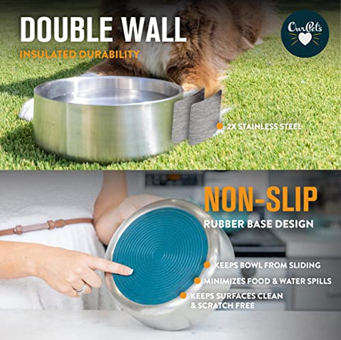 Pet Zone Deluxe Stainless Steel Pet Feeding Bowl